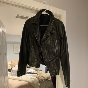 Free people leather jacket